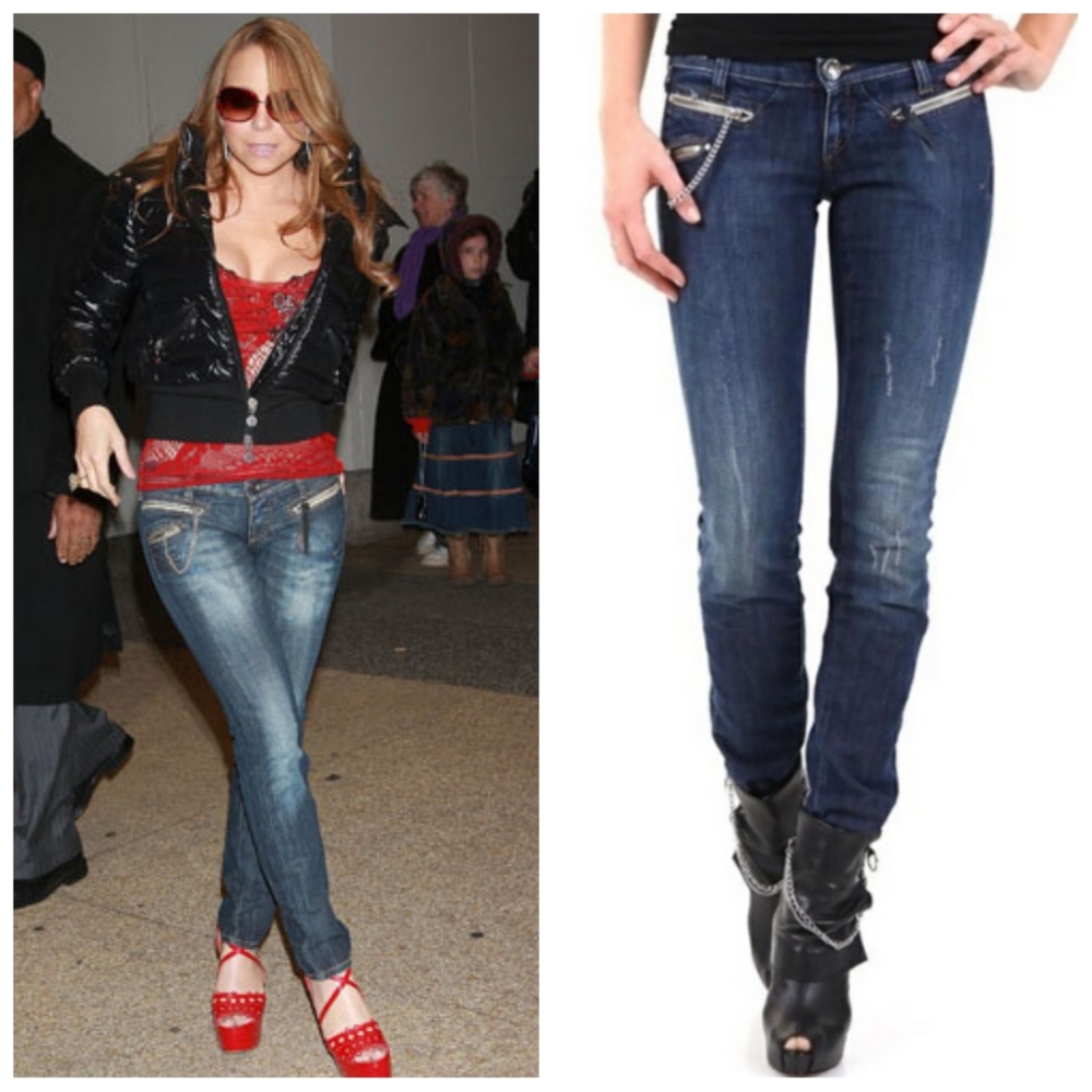 Miss Sixty Radio Style Chain Jeans in Size 25